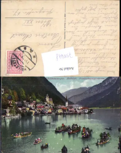 750448 Salzkammergut Hallstatt am Hallstättersee Fronleichnamsprozession pub Brandt 573