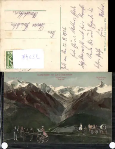 750480 Grossglockner v.d. Schmittenhöhe Zell am See Kutsche pub Stengel e Co. 2720