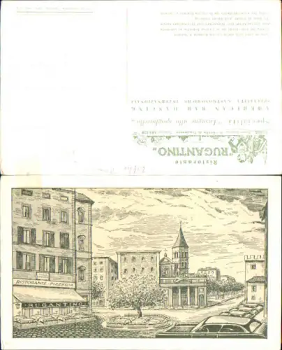 750486 Künstler AK Rom Roma Sonnino Ristorante Rugatino