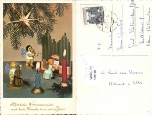 750615 Weihnachten Krippe Figuren kerze Stp. Opponitz n. Hollenstein