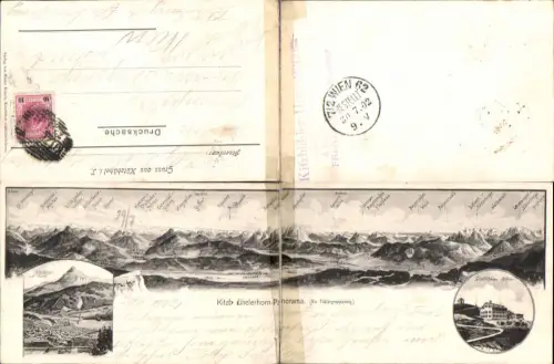 750618 Eugen Felle Klapp-AK Kitzbühel Kitzbühelerhorn Tirol