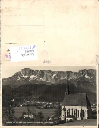 750625 Hallein m. St. Margarethen Kirche und Untersberg