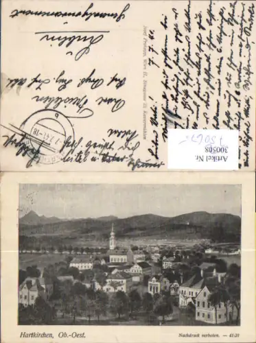 750675 Hartkirchen b. Eferding Feldpost Lublin pub Josef Prokopp