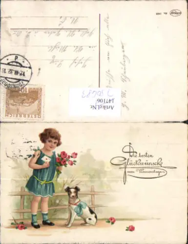 750683 Namenstag Hund Rosen Blumen Stp. Fohnsdorf n. St. Michael Bruckbach Peter in der au