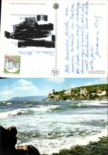 750728 Castiglioncello Mareggiata al Sorriso