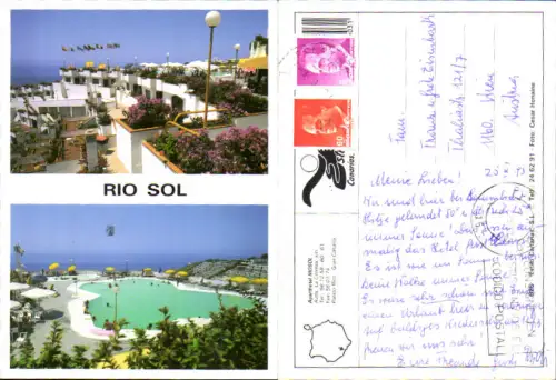 750805 Spain Espana Gran Canaria Hotel Riosol Puerto Rico