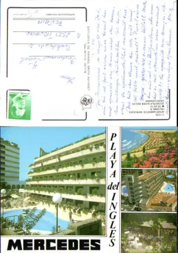 750856 Spain Espana Gran Canaria Playa del Ingles Hotel Mercedes Helsinki