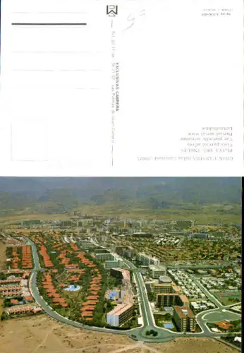 750863 Spain Espana Gran Canaria Playa del Ingles Aerial View