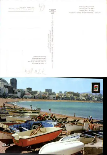 750864 Spain Espana Gran Canaria Las Palmas Canteras Boot Beach