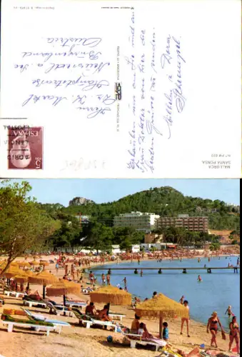 750865 Spain Espana Mallorca Santa Ponsa Beach