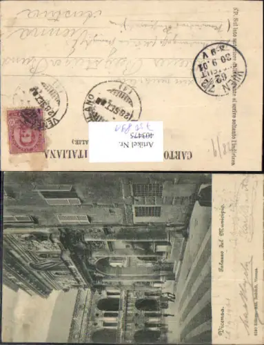 750891 Vicenza Palazzo del Municipio Straßenansicht