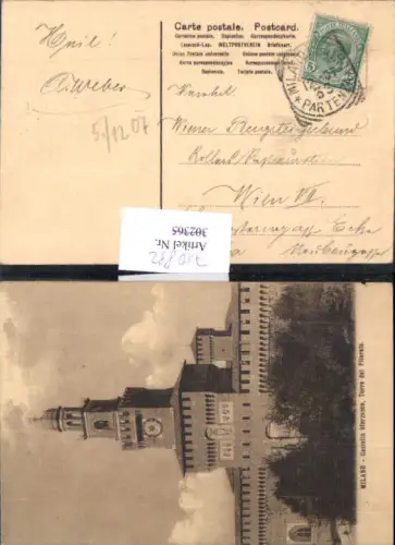 750892 Milano Mailand Castello sforzesco Torre del Filarete