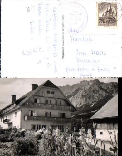 750947 Foto-AK Gröbming im Ennstal Moser-Loy Gasthaus