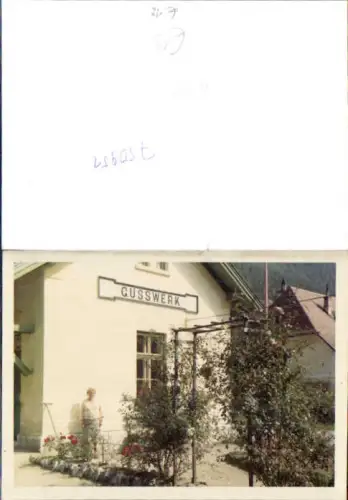 750951 tolles Foto 1965 ca. Gusswerk Bahnhof Mariazellerbahn Mariazell