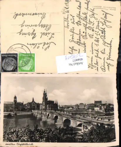 751019 Dresden Augustusbrücke Brücke gel Oberzeiring
