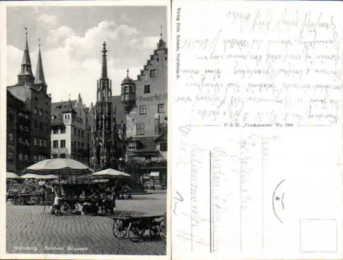 751072 Nürnberg Schöner Brunnen Markt