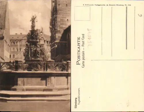 751079 Nürnberg Tugendbrunnen Brunnen