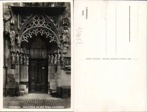 751081 Nürnberg Brauttüre an der Sebaldus-Kirche