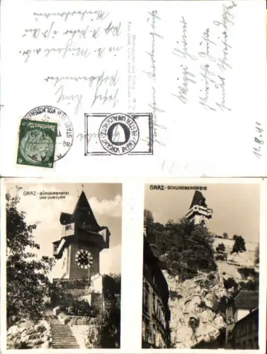 751087 Graz Bürgerbastei Uhrturm Schlossbergsteig