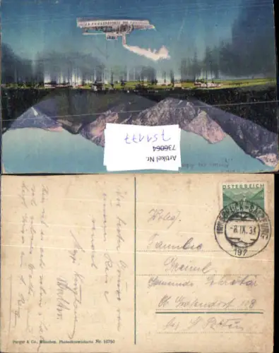 751177 Bahnpost Innsbruck – Salzburg Zug 197 n. Ober-Grafendorf Obergrafendorf Pertisau Achensee
