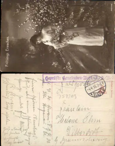 751203 Feldpost WK1 Hagenau n. Dibbesdorf Braunschweig Hondelage Volkmarode