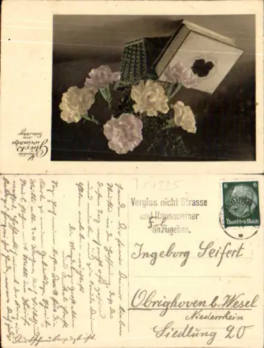 751225 Stempel Magdeburg n. Obrighoven b. Wesel 1940