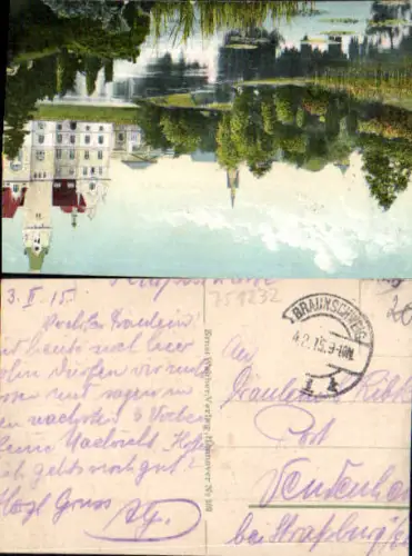751232 Stempel Braunschweig n. Strassburg Elsass