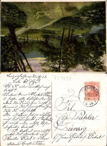 751233 Stempel Langenhessen Werdau n. Trünzig Langenbernsdorf