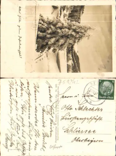 751242 Stempel Kelheim n. Schliersee Fotokunst Baum Winterlandschaft Schnee