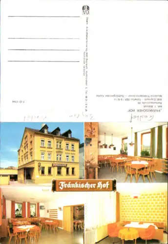 751309 seltene AK Bayreuth Gasthaus Fränkischer Hof