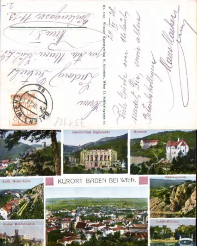 751328 Baden bei Wien Rauhenstein Museum Doblhofteich