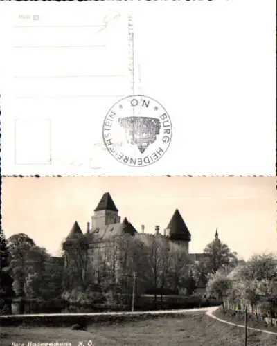 751366 seltene Foto-AK Burg Heidenreichstein Partie Bezirk Gmünd