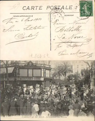 751387 Carnaval de Nice Nizza Alpes Maritimes Karneval Les Laureats des Fiacres