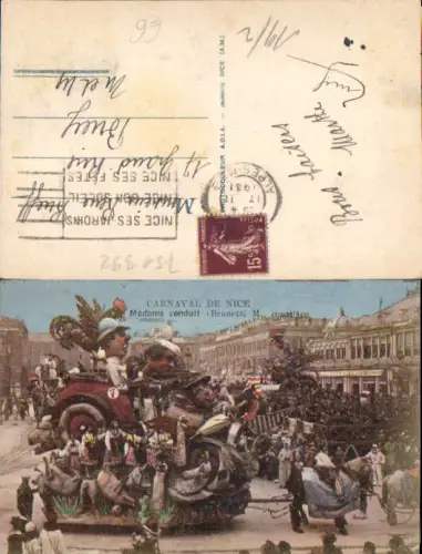 751392 Carnaval de Nice Nizza Alpes Maritimes Karneval Brunetti Madame conduit