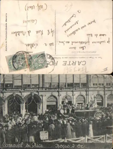 751394 Carnaval de Nice Nizza Alpes Maritimes Karneval 1907