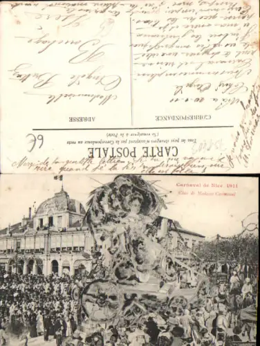 751403 Carnaval de Nice Nizza Alpes Maritimes Karneval 1911