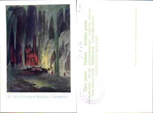 751411 Künstler AK Hermann Hendrich Walpurgishalle Mammonshöhle