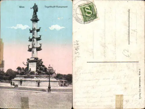 751444 Wien Leopoldstadt Praterstern Tegetthof Denkmal Stp. Brunn am Gebirge