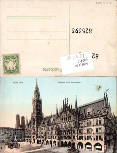 751710 München Rathaus Marienplatz pub W. H. D. 9017