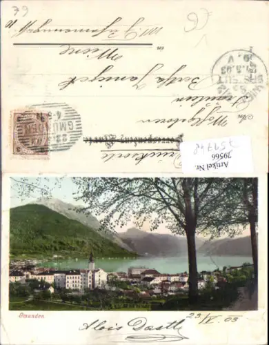 751748 Gmunden am Traunsee 1903 pub Brandt 425