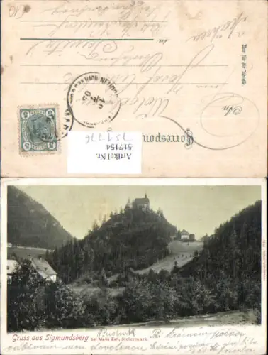 751776 Gruß aus Sigmundsberg b. Mariazell Maria Zell