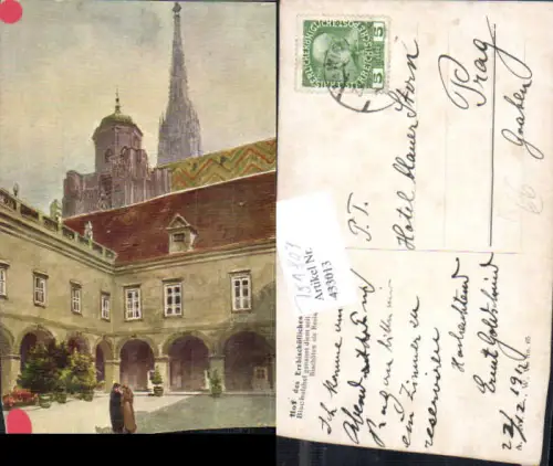 751803 Wien Hof Erzbisch. Palais Mönch Purger Co. Vorne P. e Co.