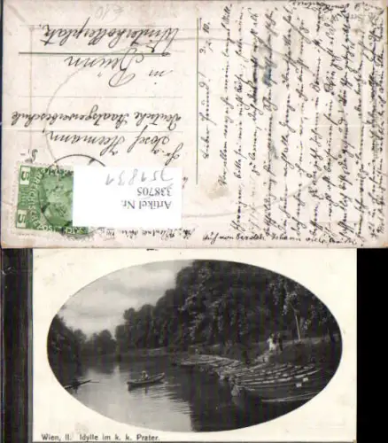 751831 Wien Leopoldstadt Prater Idylle Boote