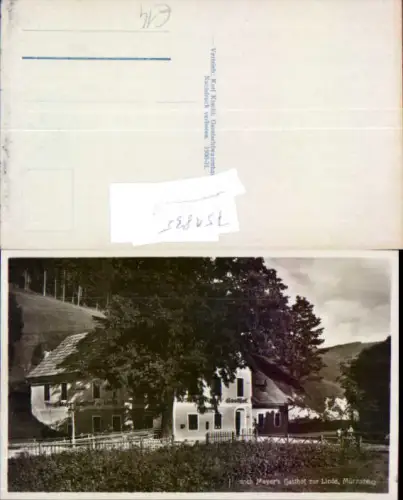 751835 Heinrich Mayer Gasthaus zur Linde Mürzsteg Mürzzuschlag