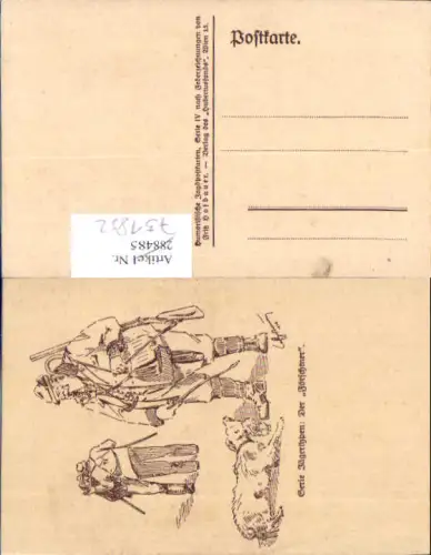 751852 Künstler AK Fritz Schönpflug Karikatur Humor Jagd Jäger