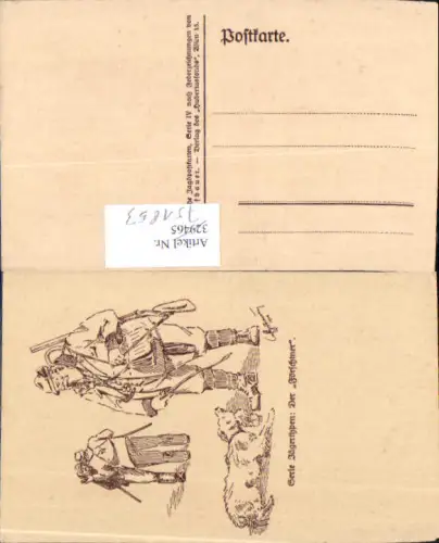 751853 Künstler AK Fritz Schönpflug Karikatur Humor Jagd Jäger