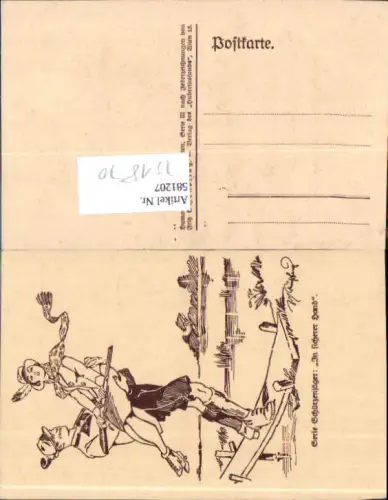 751870 Künstler AK Fritz Schönpflug Karikatur Humor Jagd Jäger