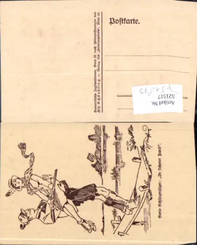 751873 Künstler AK Fritz Schönpflug Karikatur Humor Jagd Jäger