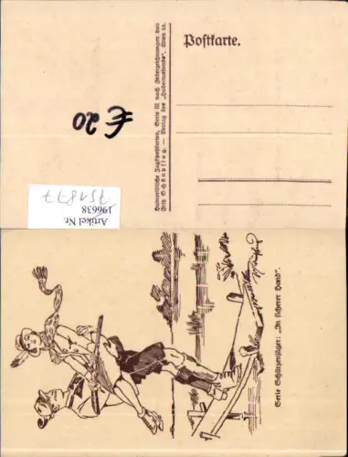 751877 Künstler AK Fritz Schönpflug Karikatur Humor Jagd Jäger
