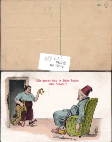 751880 Künstler AK Willi Scheuermann Humor Frau Mann Scherzkarte